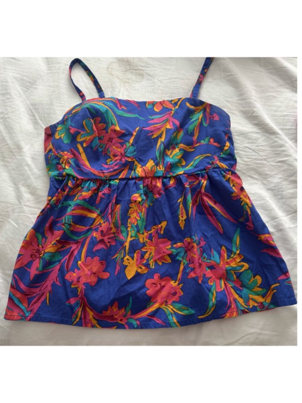 J Crew Baby Doll top, size 00, Colorful